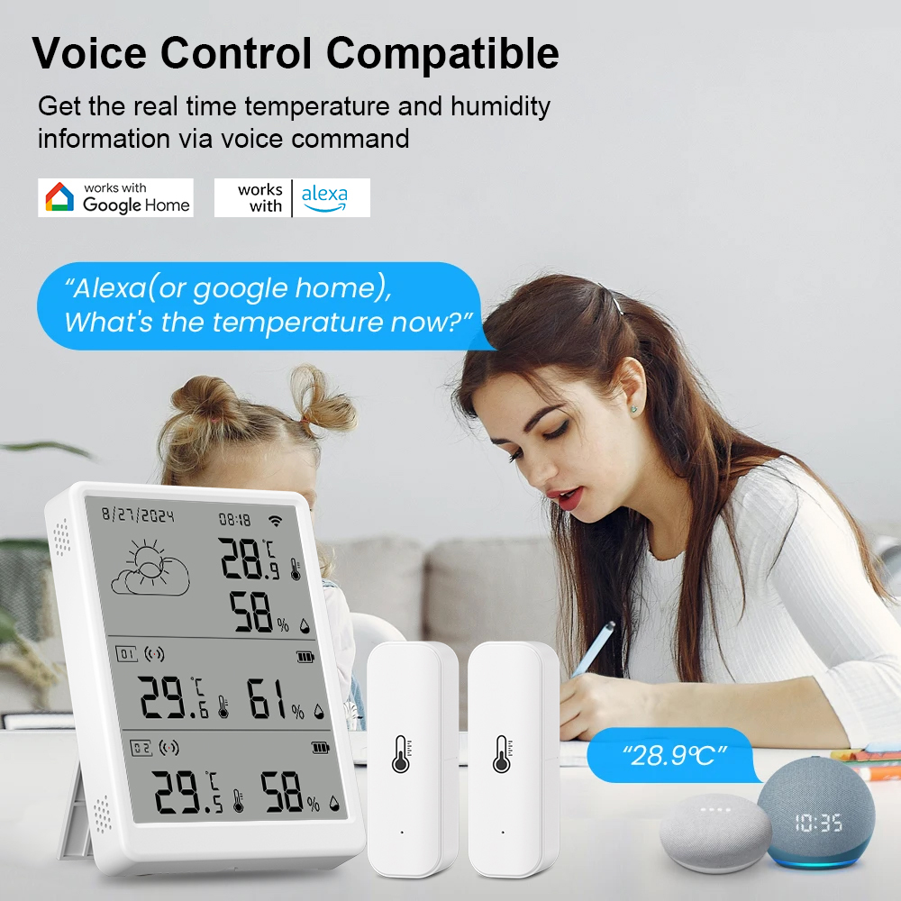 SMATRUL Tuya WiFi capteur de t - Weather Station Indoor avis et prix
